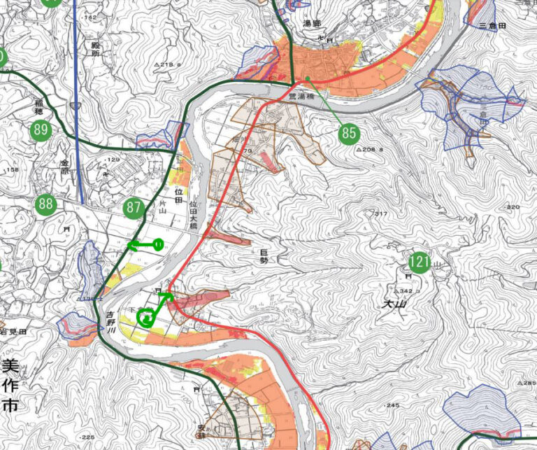 美作市ハザードMap