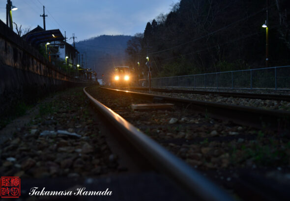 兵庫県佐用街上月駅